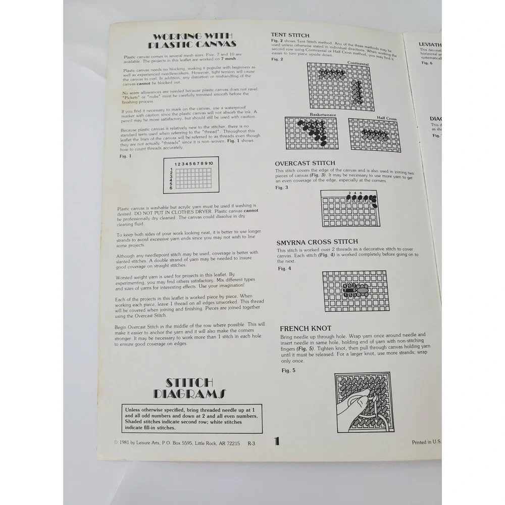 Vintage Leisure Arts More Christmas Projects for Plastic Canvas Leaflet 194 1981